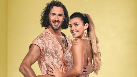 Graziano Di Prima and Kym Marsh who danced together in Strictly Come Dancing 2022