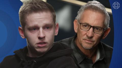 Oleksandr Zinchenko and Gary Lineker