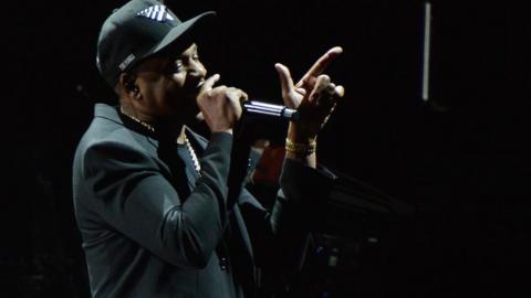 Jay-Z performing