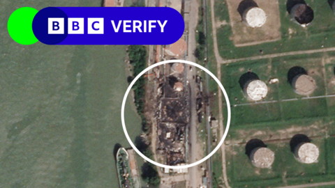 Damage to Reni port seen on satellite images