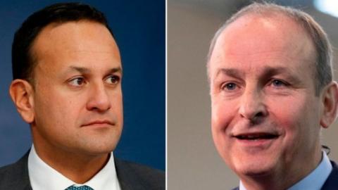 Leo Varadkar and Micheál Martin