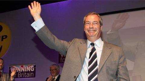 Nigel Farage makes his farewell leader's speech to the UKIP conference