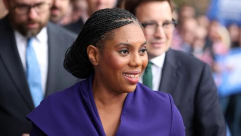 Conservative Party Leader Kemi Badenoch arriving at the Conservative Party conference, in Manchester