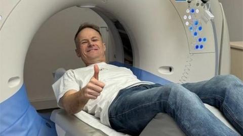 Richard Scolyer undergoing an MRI