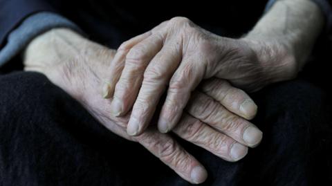 Older persons hands