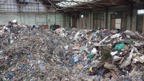 Waste dumped at Sunderland site