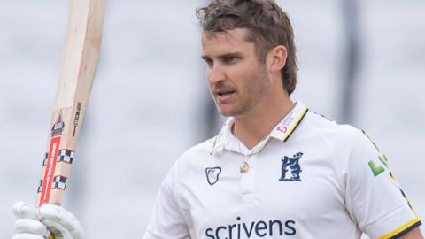 England Lions man Sam Hain hit the 15th first-class century of his first-class career