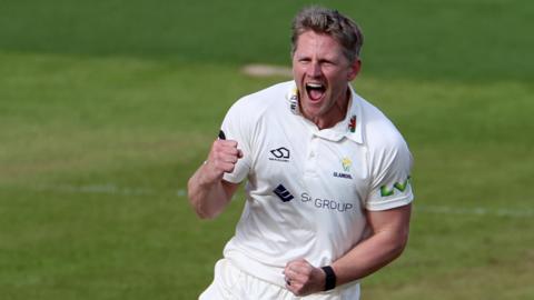 Timm van der Gugten was the pick of the Glamorgan bowlers
