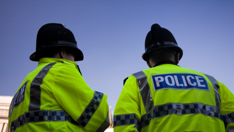 Two police officers in hi vis