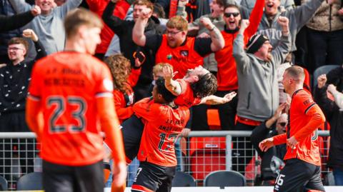 Dundee United celebrate