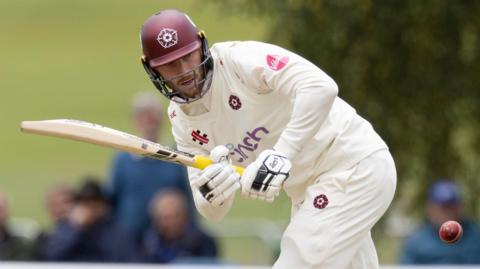 Rob Keogh batting for Northants