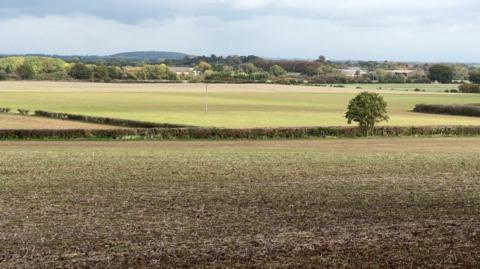 A landscape picture of fields around Noke - where a solar farm is being planned.