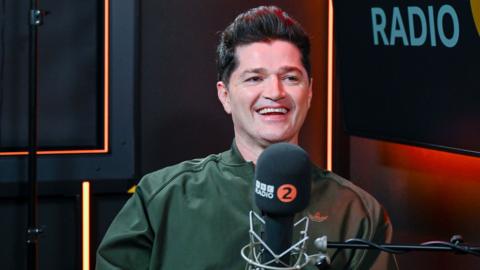 Danny O'Donoghue in the Radio 2 studio