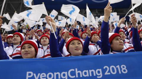 North Korea's cheerleading squad