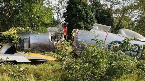 Crashed Hawker Sea Fury