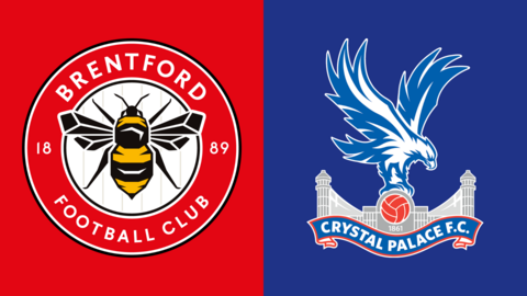 Brentford and Crystal Palace club badges