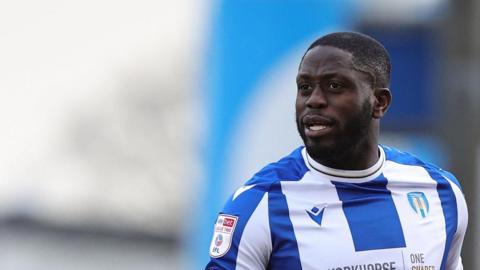 John Akinde in action for Colchester