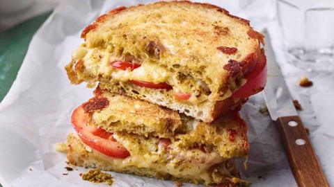 Cheese, tomato toastie