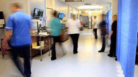 Nursing staff in ward