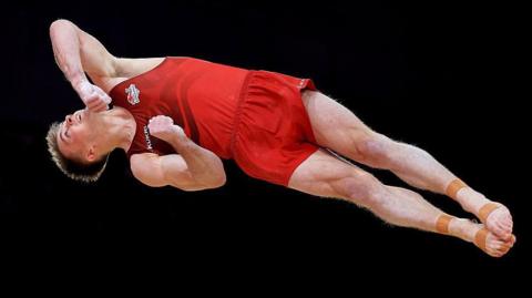 England's Luke Whitehouse in action