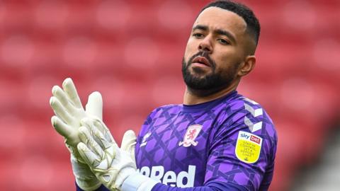 Jordan Archer in action for Middlesbrough