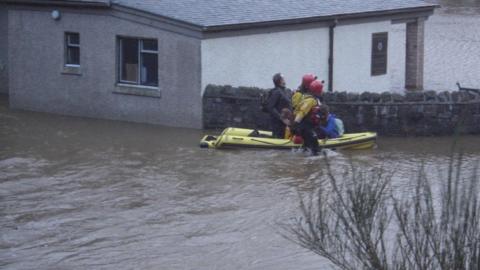 Flooding in Peebles