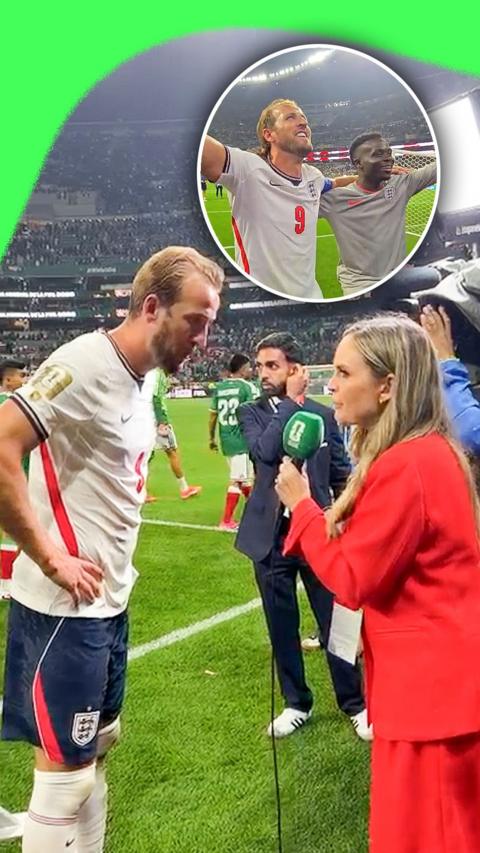 Kelly Somers interviewing Harry Kane