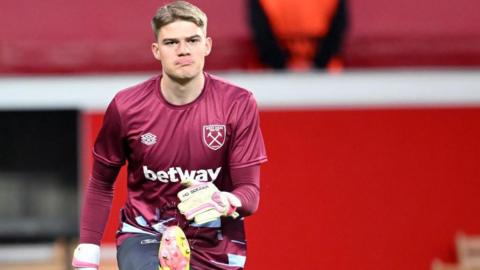 West Ham United FC goalkeeper Jacob Knightbridge 