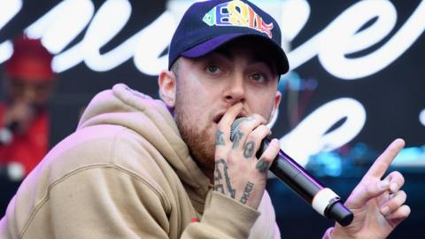 Mac Miller performing on stage