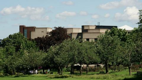 View toward Croydon law courts