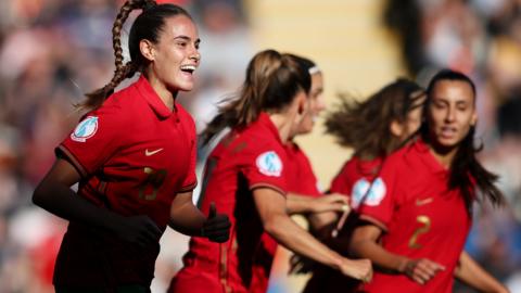 Portugal celebrate scoring