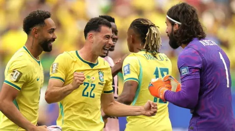 Vinicius Junior of Brazil warms up during the FIFA World Cup 2026 