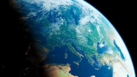 Close up of Earth 