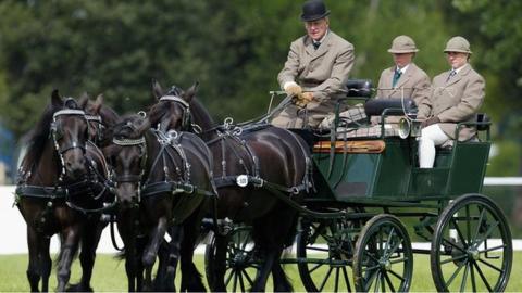 Prince Philip carriage racing