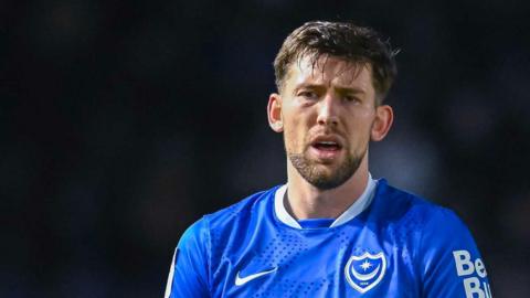 Callum Lang in action for Portsmouth this season