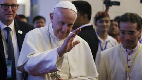 Pope Francis in Naypyitaw, Myanmar, 28 November 2017
