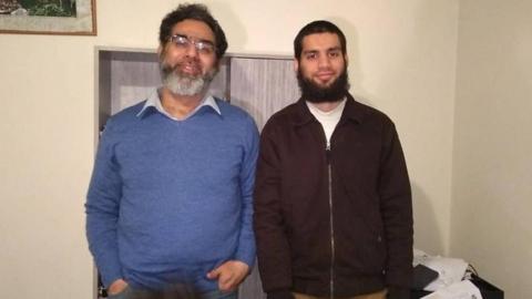 Naeem Rashid, 50, and his 21-year-old son Talha