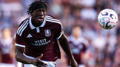 Brian Madjo of Aston Villa during the pre-season friendly between Aston Villa and Real Sociedad