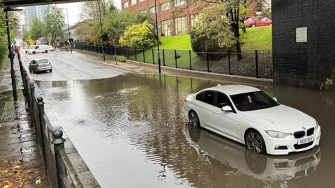 Flooded road North Action