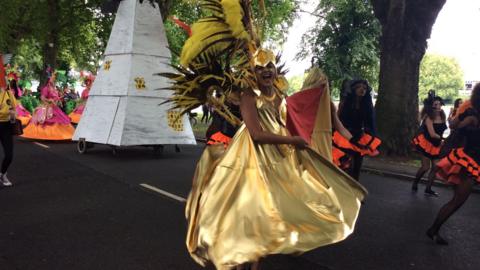 The 2017 Nottingham Carnival procession