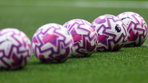 Five Premier league footballs