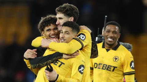 Wolves celebrate