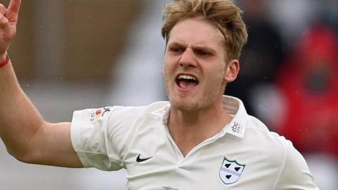 Worcestershire fast bowler Dillon Pennington's six wickets in the match took his season's career-best haul of 42