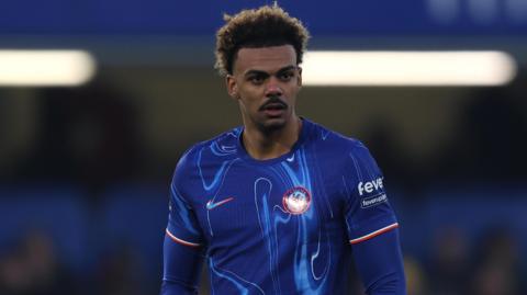 Renato Veiga in action for Chelsea