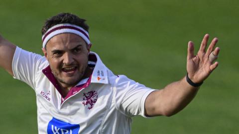 Jack Brooks in action for Somerset