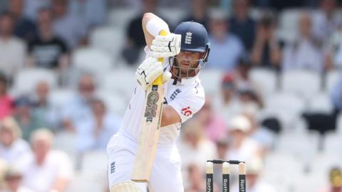 England opener Ben Duckett plays a shot
