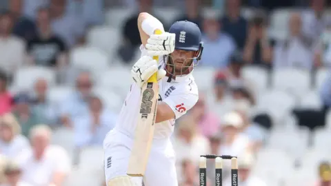 England opener Ben Duckett plays a shot
