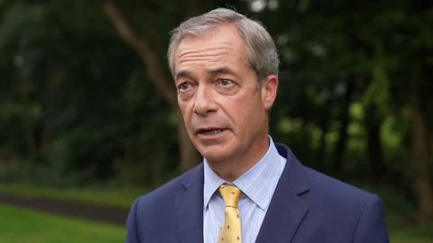 Former Brexit Party leader Nigel Farage