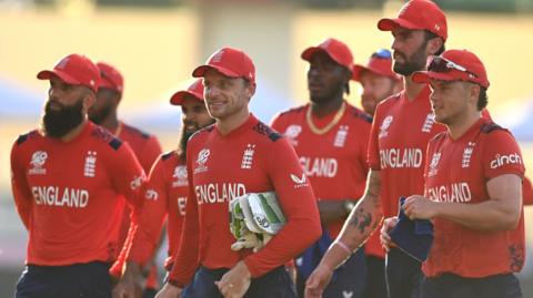 England walk off after beating Namibia