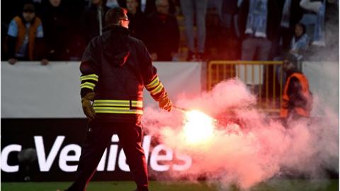 Fireman at Malmo v Union Berlin